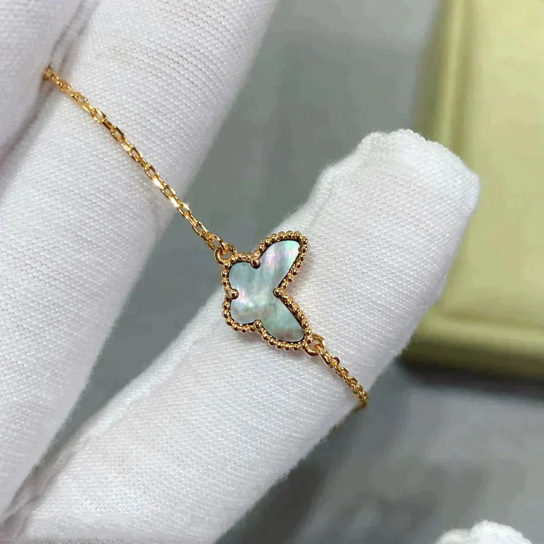 [Elara jewelsry ]BUTTERFLY DARK MOP BUTTERFLY BRACELET