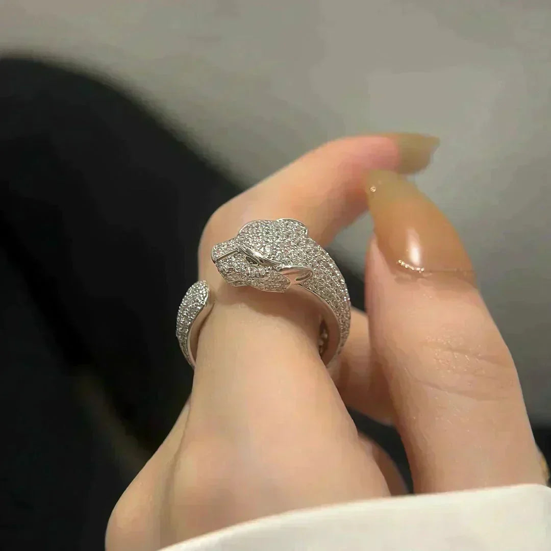 [Elara jewelsry ]PANTHERE 5.5MM ALL DIAMOND RING