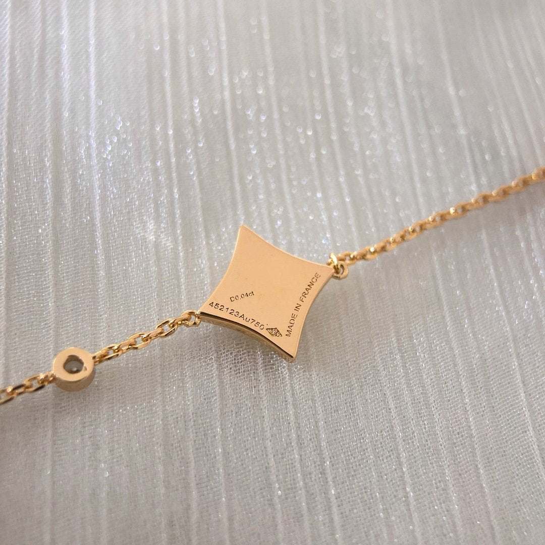 [Elara jewelsry ]COLOR STAR CARNELIAN PINK GOLD DIAMOND BRACELET