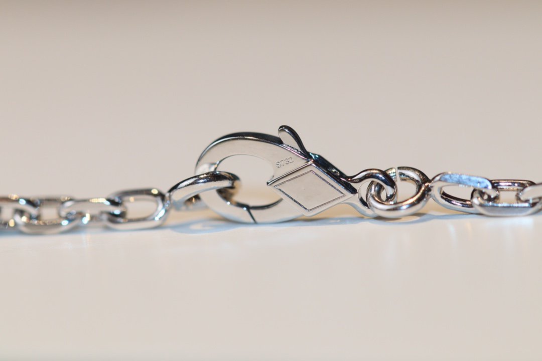 [Elara jewelsry ]CLOVER 20 MOTIFS ONYX DIAMOND SILVER