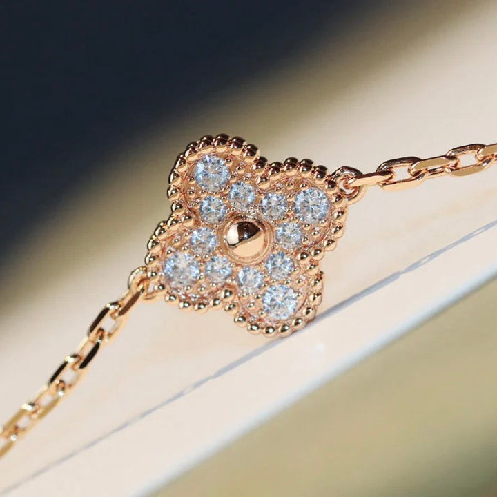 [Elara jewelsry ]CLOVER 20 MOTIFS LASER DIAMOND NECKLACE