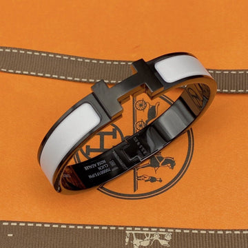 [Elara jewelsry ]H BRACELET 12MM BLACK WHITE CERAMIC