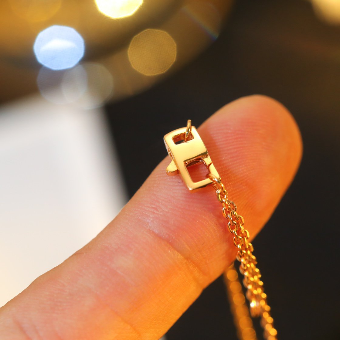[Elara jewelsry ]STAR AND SUN DIAMOND PINK GOLD NECKLACE