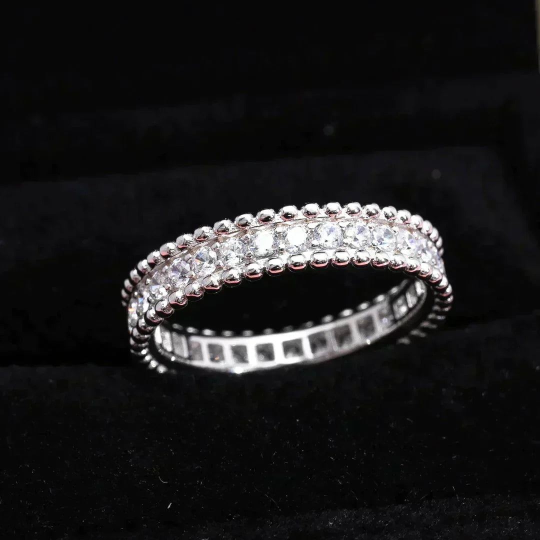 [Elara jewelsry ]PERLEE DIAMOND SILVER RING