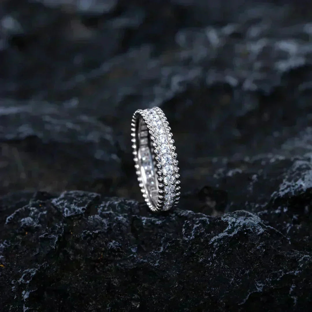 [Elara jewelsry ]PERLEE DIAMOND SILVER RING