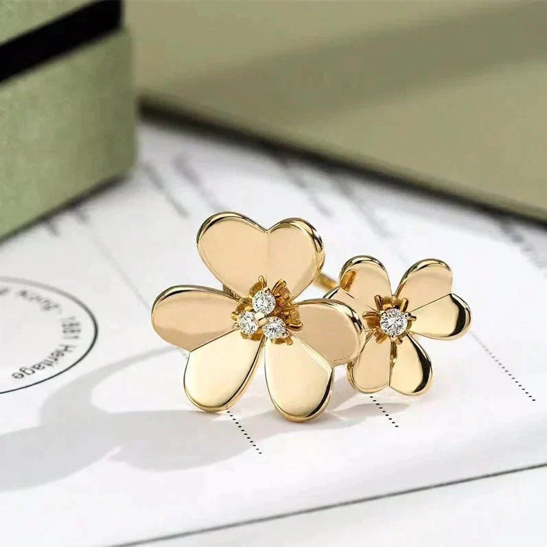 [Elara jewelsry ]CLOVER COMOS GOLD DIAMOND RING