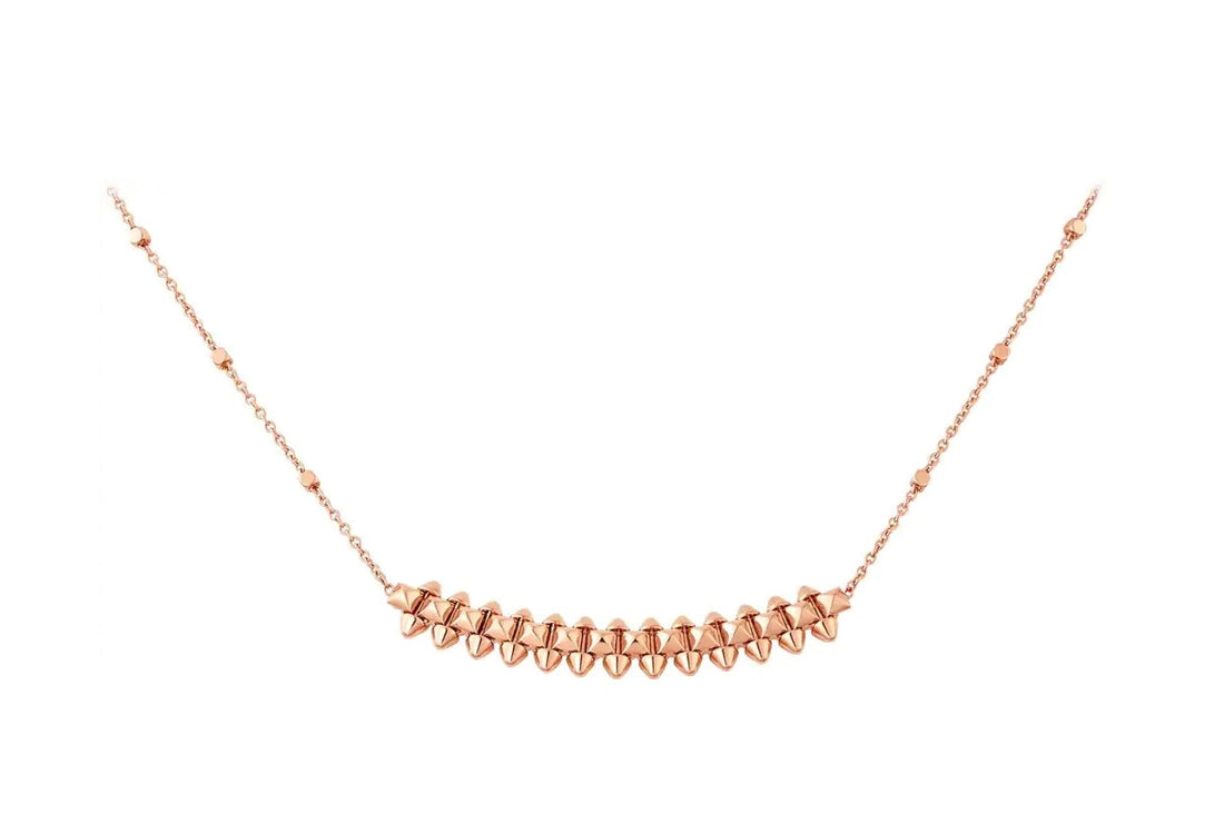 [Elara jewelsry ]CLASH PINK GOLD NECKLACE