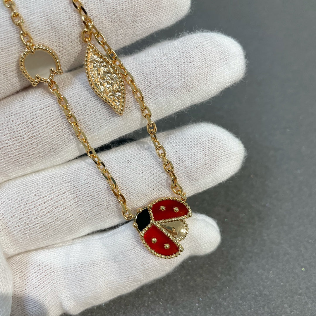 [Elara jewelsry ]LUCKY SPRING 15 MOTIFS GOLD NECKLACE