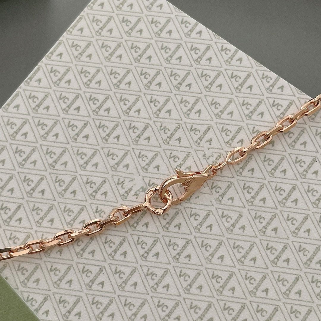 [Elara jewelsry ]LUCKY SPRING 15 MOTIFS ROSE GOLD NECKLACE