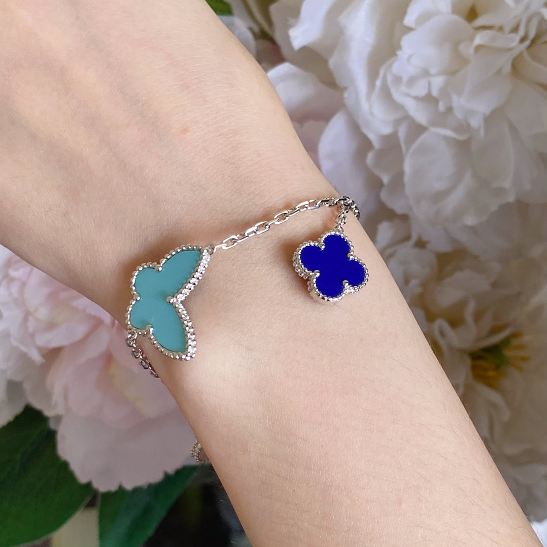 [Elara jewelsry ]LUCKY SPRING SILVER BRACELET 4 MOTIF
