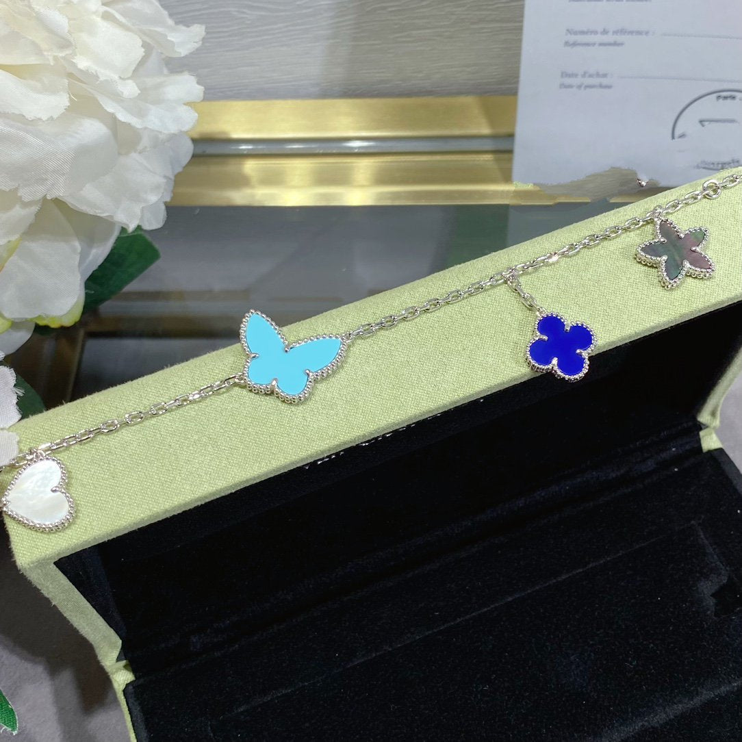 [Elara jewelsry ]LUCKY SPRING SILVER BRACELET 4 MOTIF