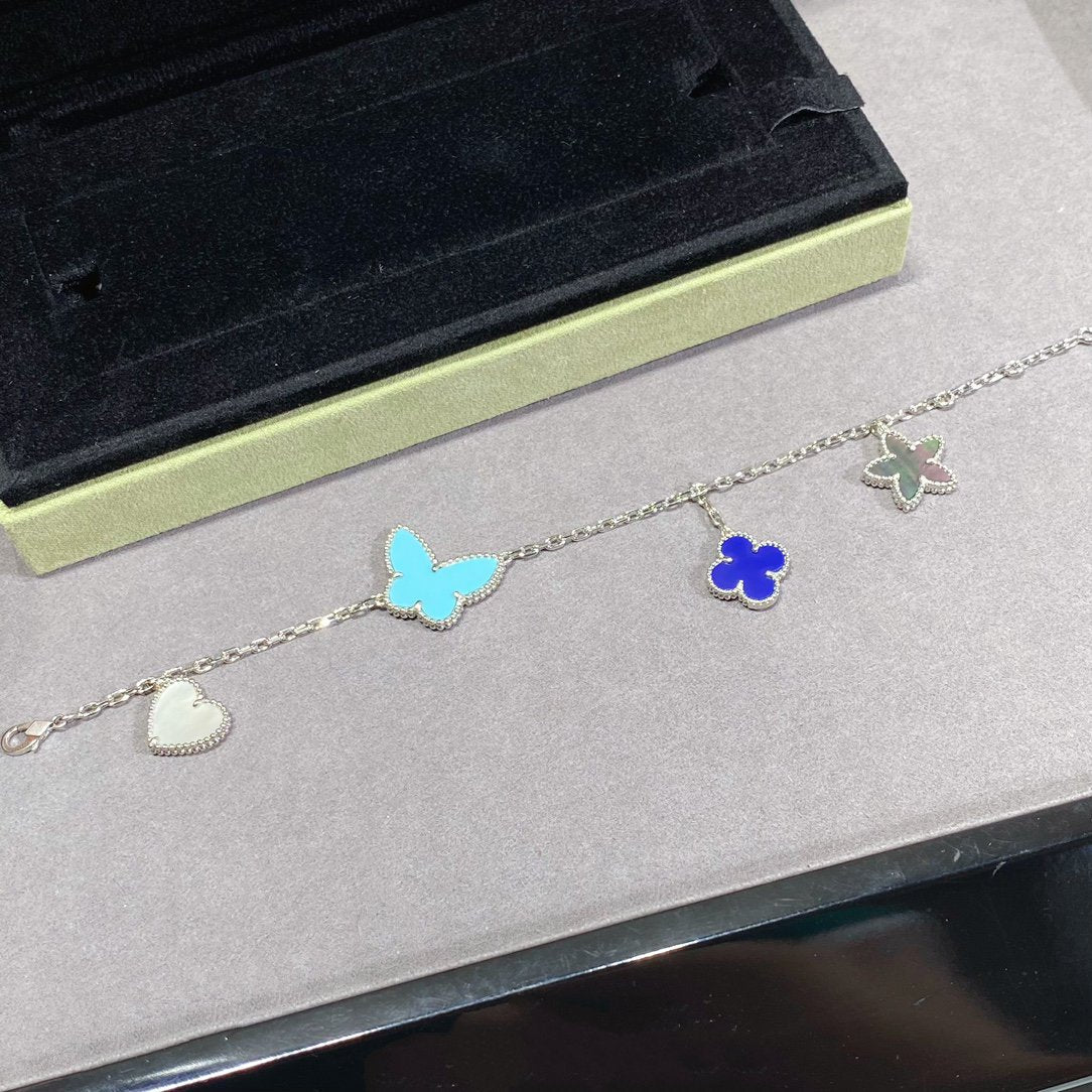 [Elara jewelsry ]LUCKY SPRING SILVER BRACELET 4 MOTIF