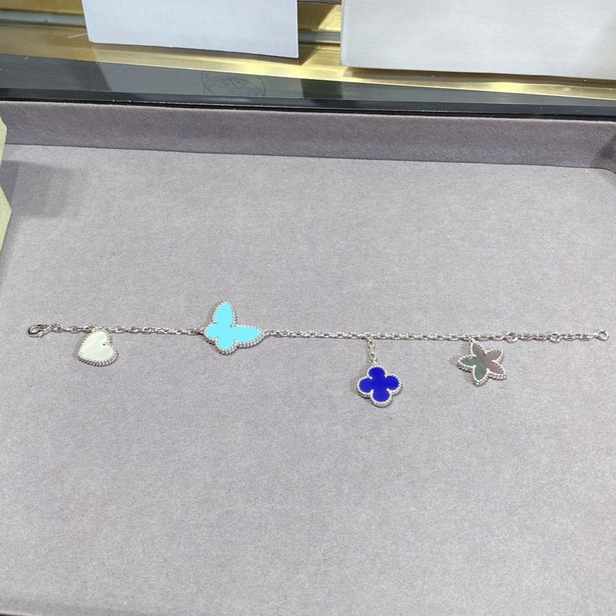 [Elara jewelsry ]LUCKY SPRING SILVER BRACELET 4 MOTIF