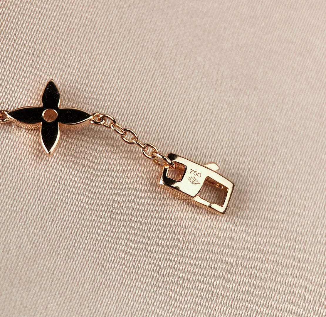 [Elara jewelsry ]STAR AND SUN 7 MOTIFS GOLD BRACELET