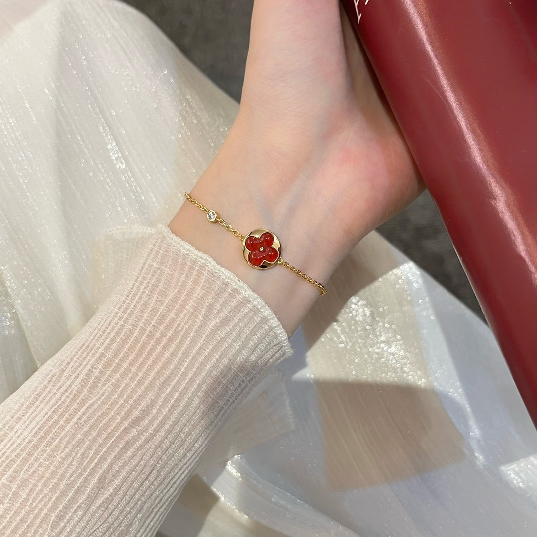 [Elara jewelsry ]SUN PEDANT CARNELIAN BRACELET