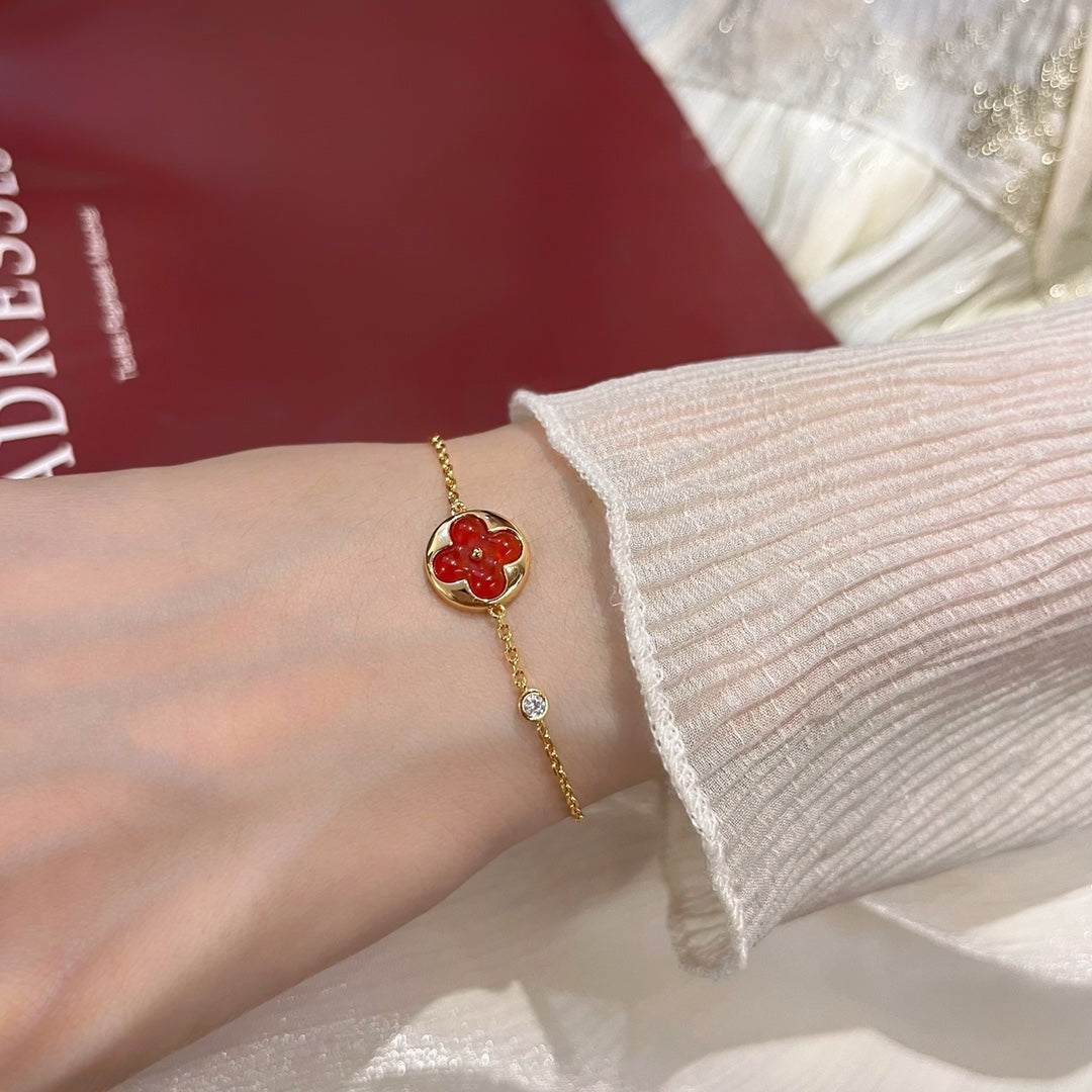 [Elara jewelsry ]SUN PEDANT CARNELIAN BRACELET