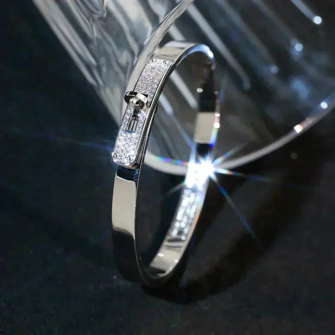 [Elara jewelsry ]KELLY SILVER DIAMOND BRACELET
