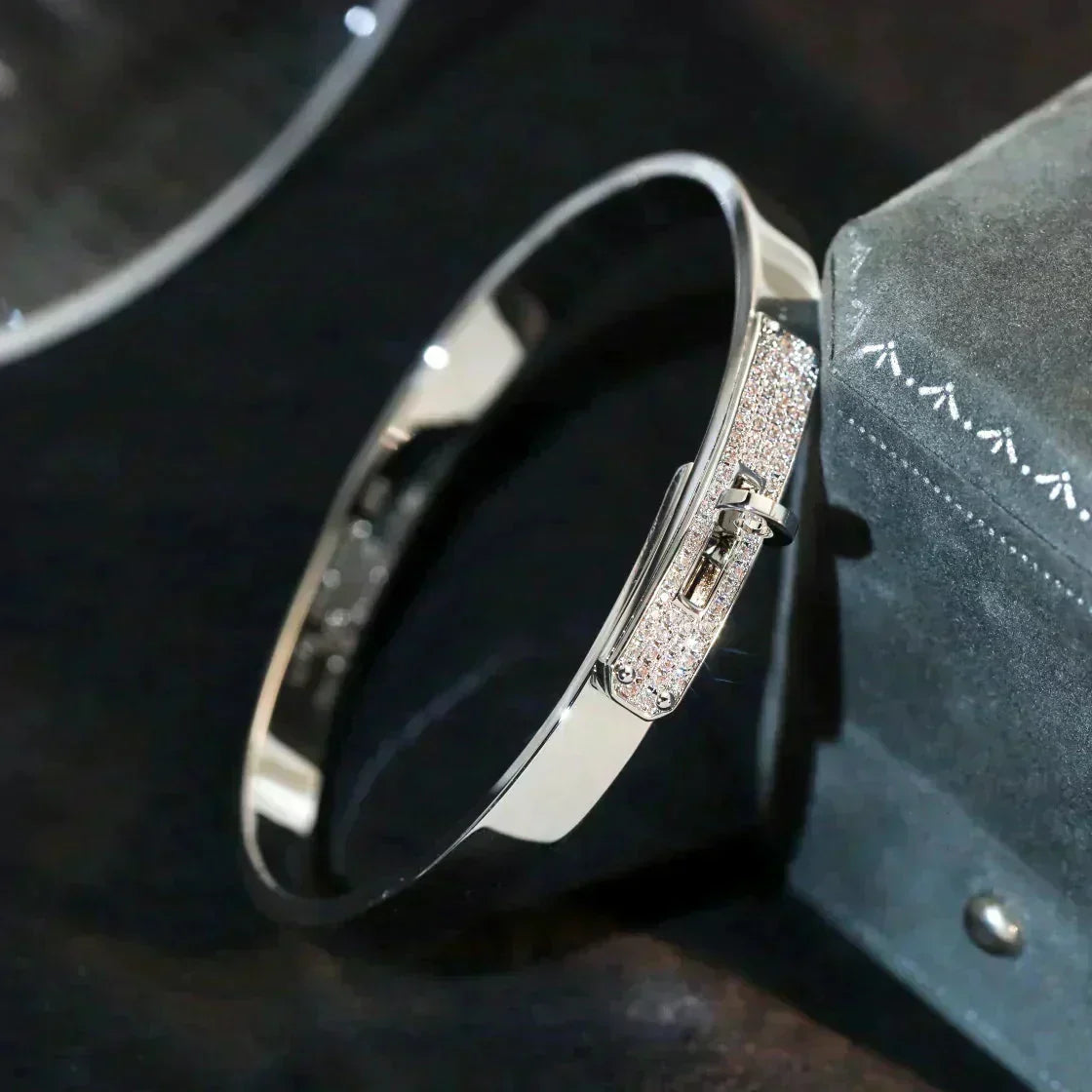 [Elara jewelsry ]KELLY SILVER DIAMOND BRACELET