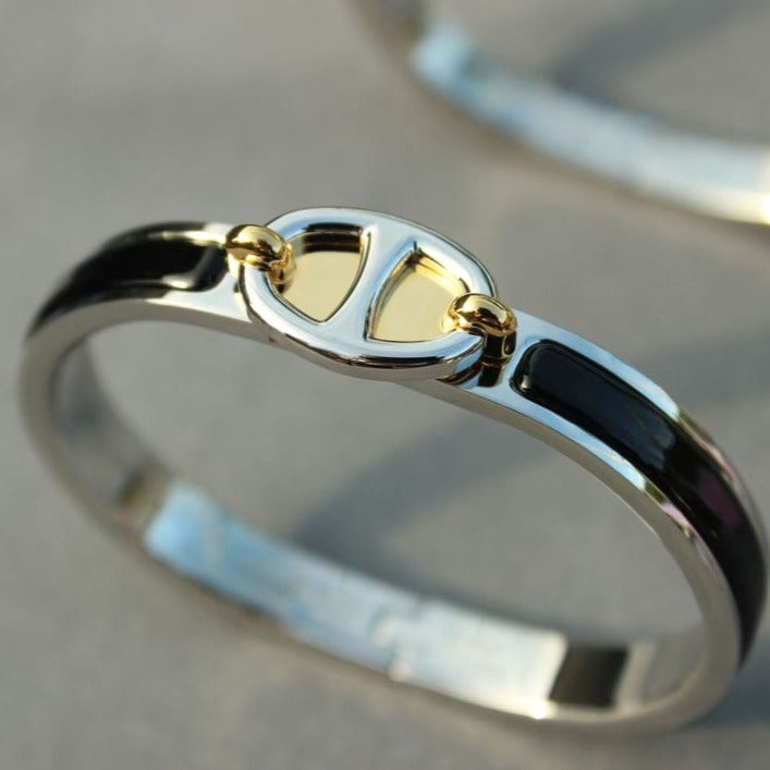[Elara jewelsry ]CLIC CHAINE SILVER BRACELET