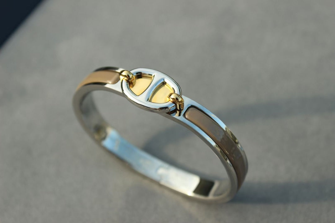 [Elara jewelsry ]CLIC CHAINE SILVER BRACELET