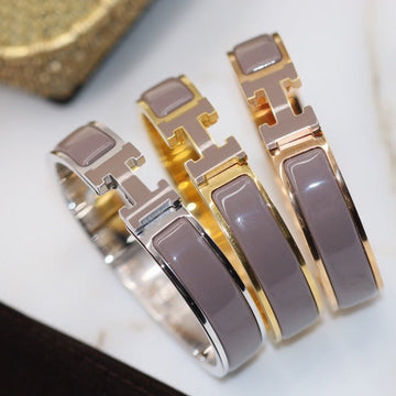[Elara jewelsry ]H BRACELET 12MM BROWN