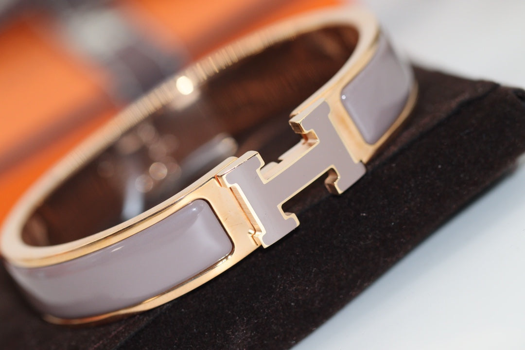 [Elara jewelsry ]H BRACELET 12MM BROWN