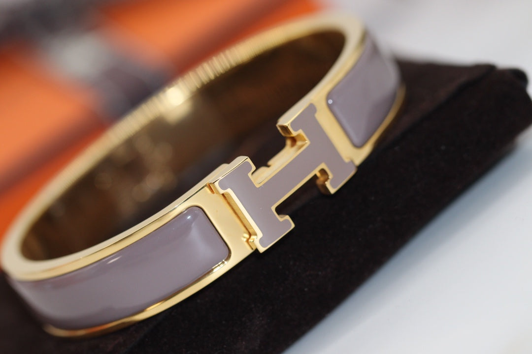[Elara jewelsry ]H BRACELET 12MM BROWN