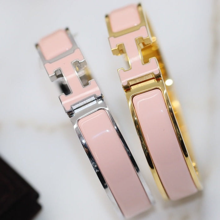 [Elara jewelsry ]H BRACELET 12MM PINK