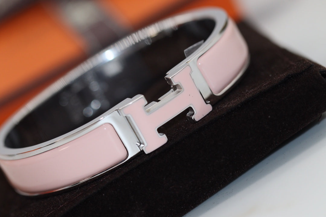 [Elara jewelsry ]H BRACELET 12MM PINK