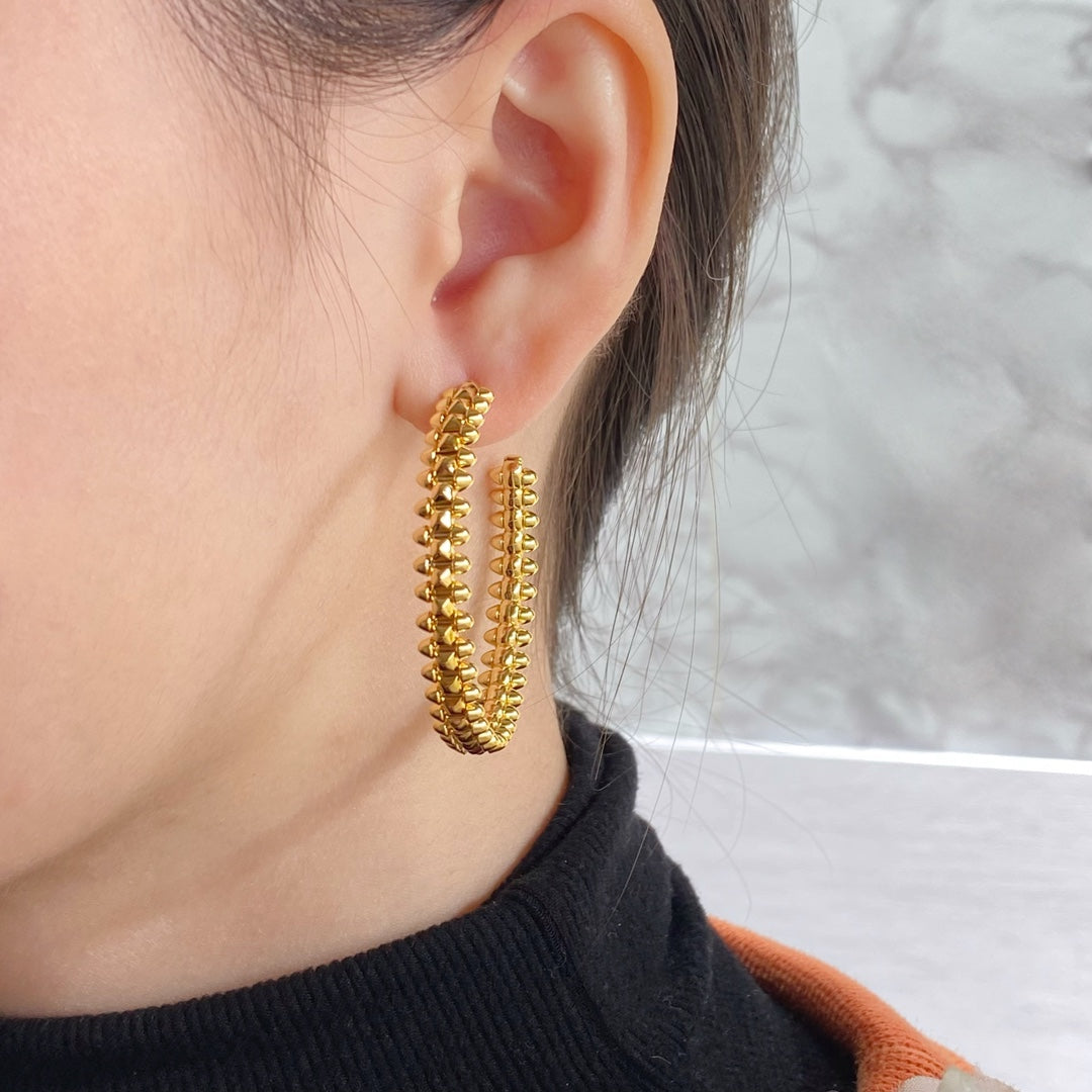 [Elara jewelsry ]CLASH HOOP EARRINGS
