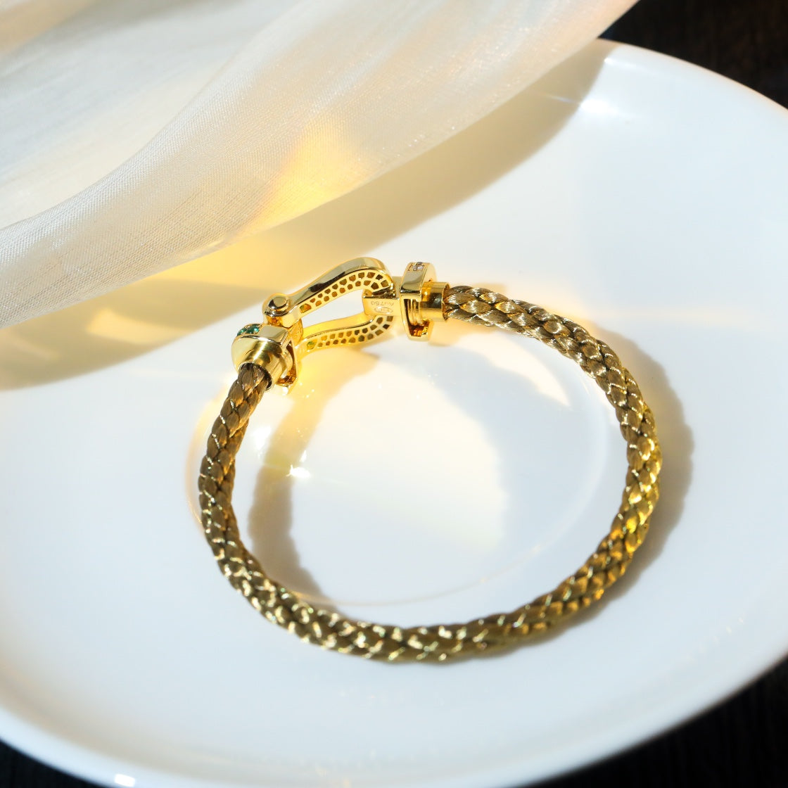[Elara jewelsry ]FORCE 10 GOLD GREEN DIAMOND PAVED