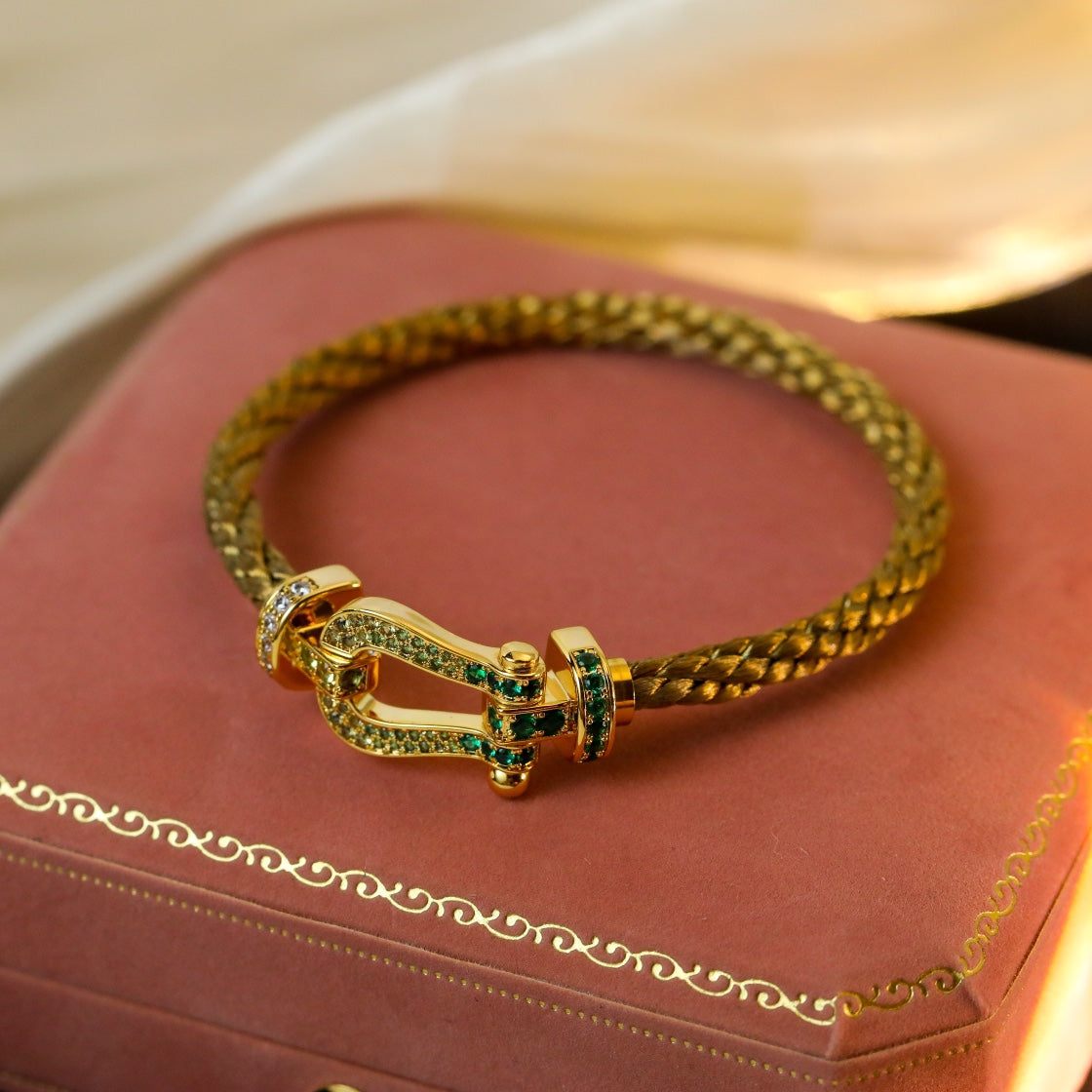 [Elara jewelsry ]FORCE 10 GOLD GREEN DIAMOND PAVED