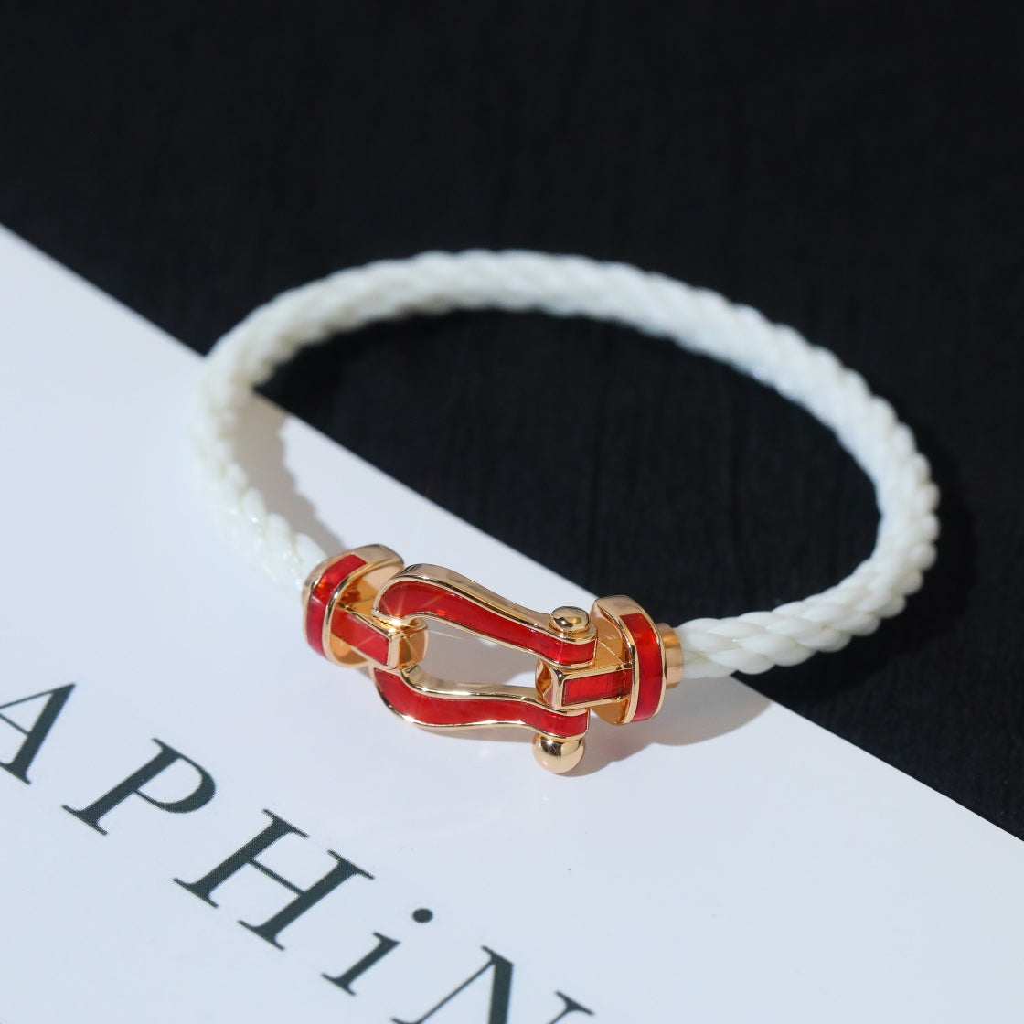 [Elara jewelsry ]FORCE 10 WHITE TEXTILE DIAMOND PAVED