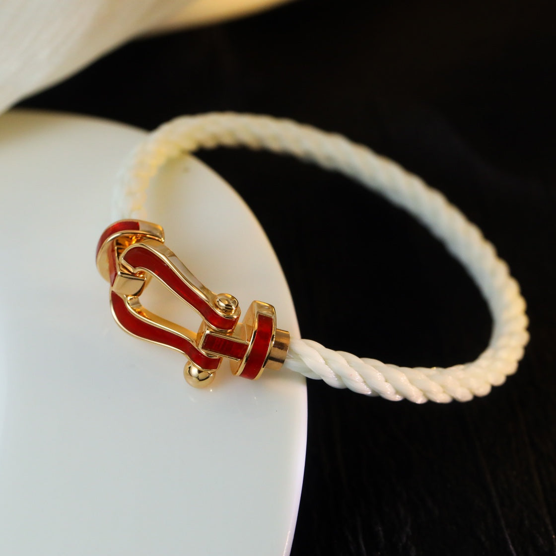[Elara jewelsry ]FORCE 10 WHITE TEXTILE DIAMOND PAVED
