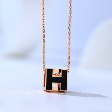 [Elara jewelsry ]H CAGE PINK GOLD NECKLACE