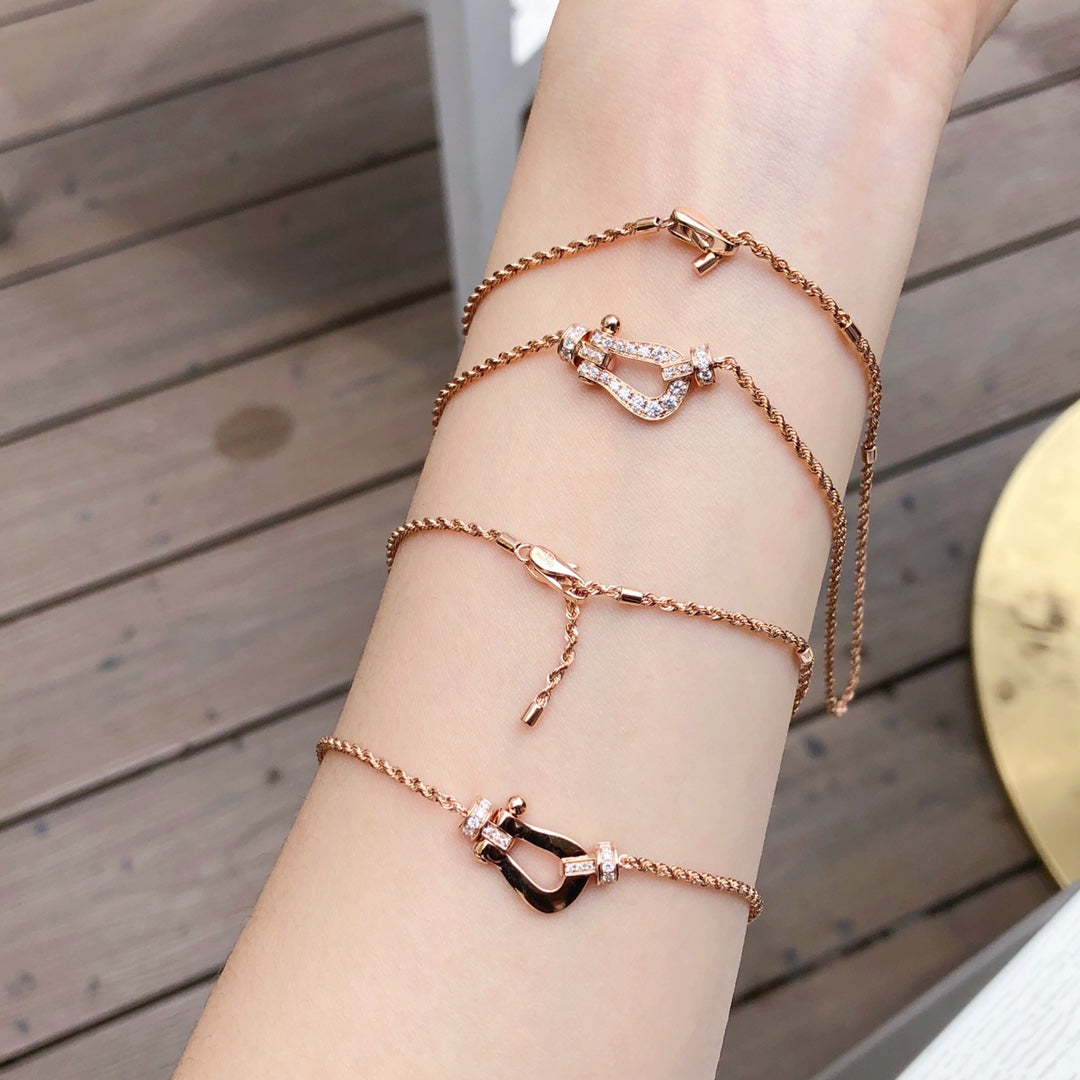 [Elara jewelsry ]FORCE 10 PINK GOLD DIAMOND NECKLACE