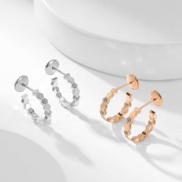 [Elara jewelsry ]BEE LOVE DIAMOND HOOP EARRINGS