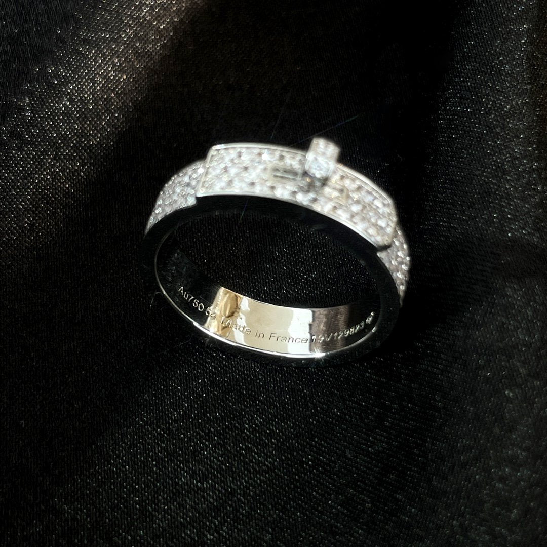 [Elara jewelsry ]KELLY SILVER DIAMOND RING