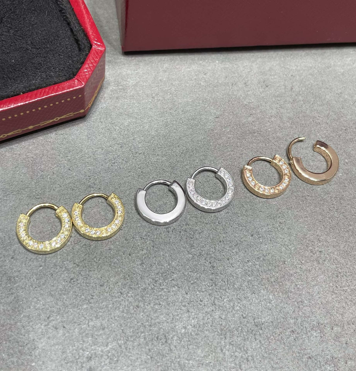 [Elara jewelsry ]LOVE DIAMOND EARRINGS