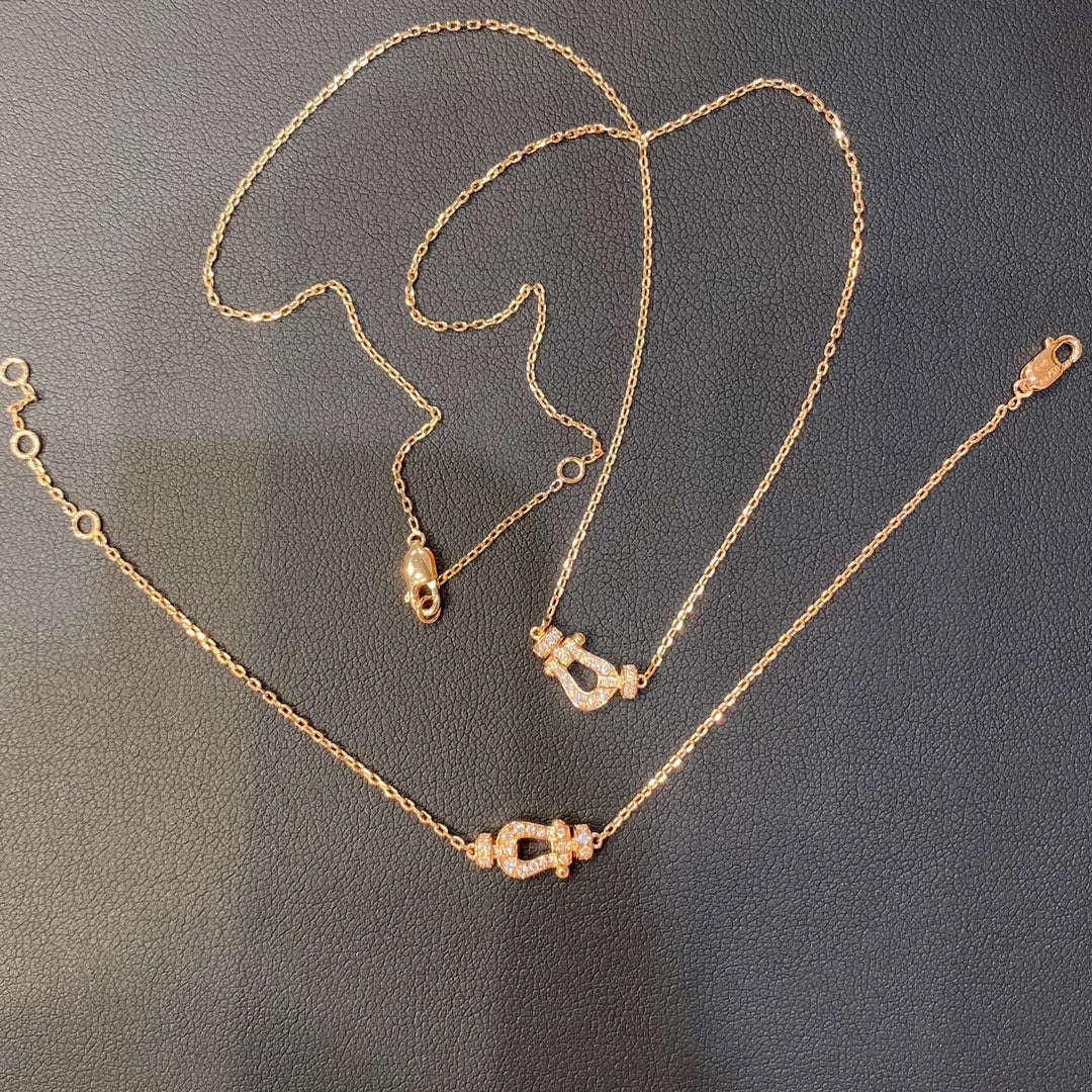 [Elara jewelsry ]FORCE 10 DIAMOND PINK GOLD NECKLACE MINI MODEL