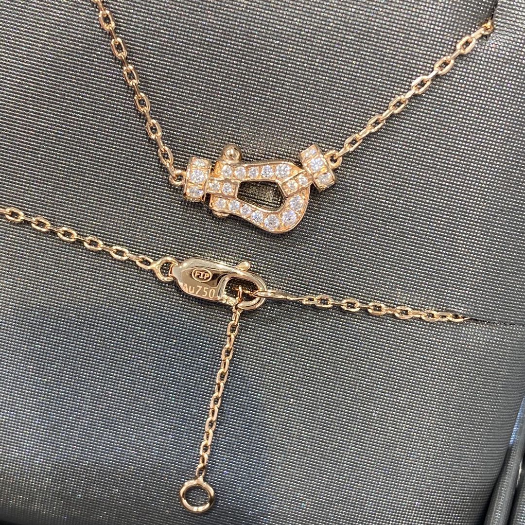 [Elara jewelsry ]FORCE 10 DIAMOND PINK GOLD NECKLACE MINI MODEL