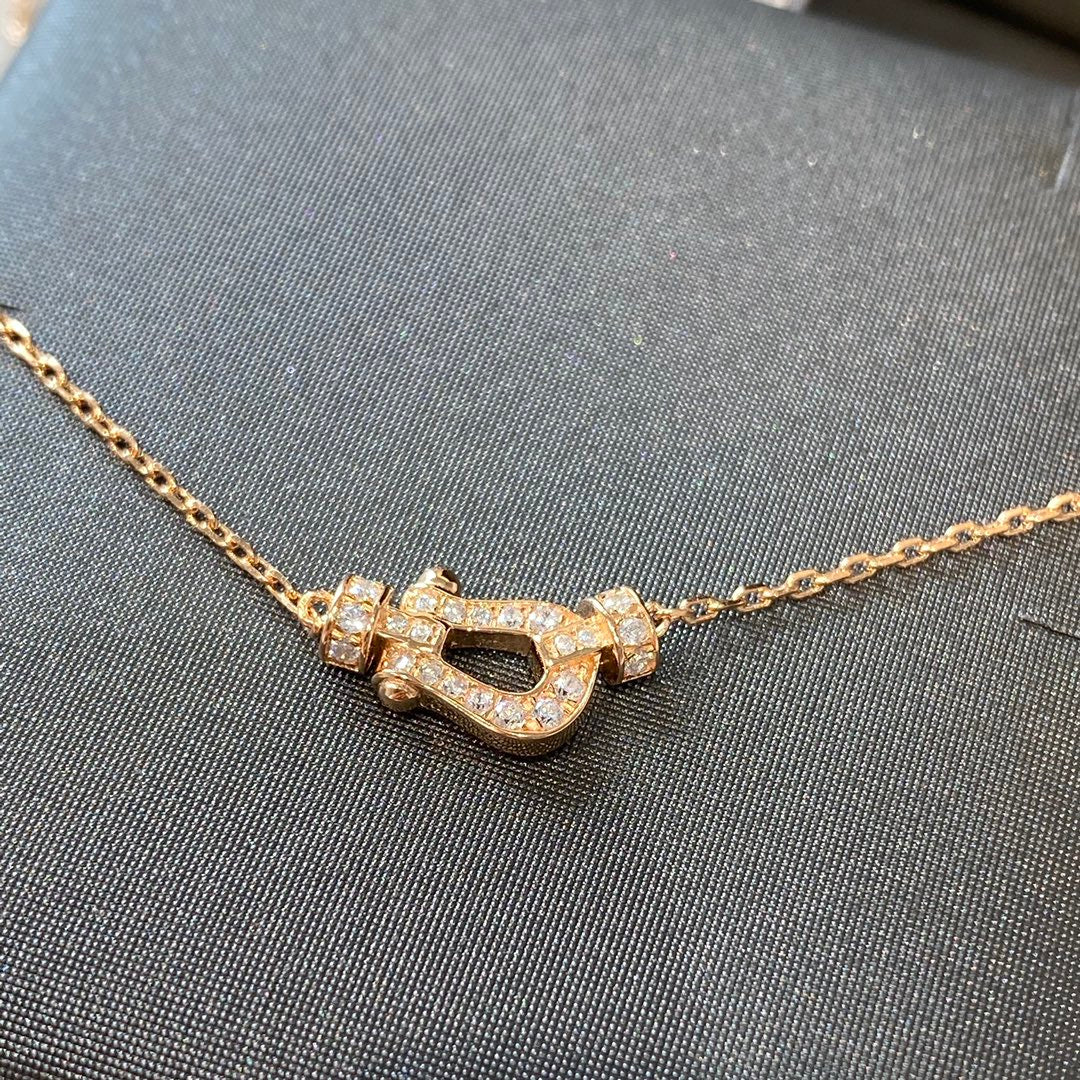 [Elara jewelsry ]FORCE 10 DIAMOND PINK GOLD NECKLACE MINI MODEL