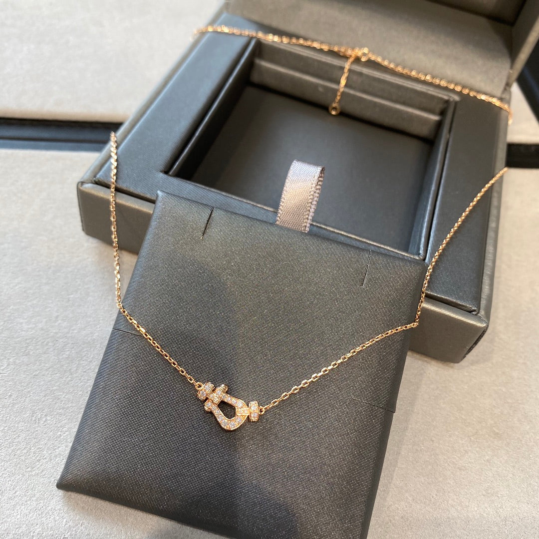 [Elara jewelsry ]FORCE 10 DIAMOND PINK GOLD NECKLACE MINI MODEL
