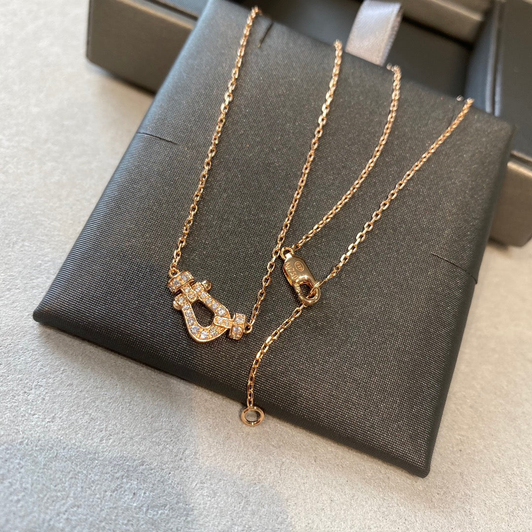 [Elara jewelsry ]FORCE 10 DIAMOND PINK GOLD NECKLACE MINI MODEL