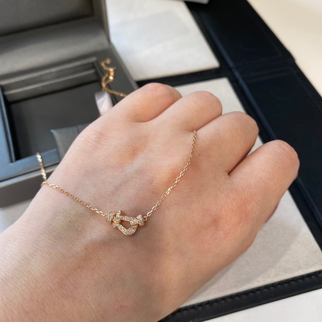 [Elara jewelsry ]FORCE 10 DIAMOND PINK GOLD NECKLACE MINI MODEL