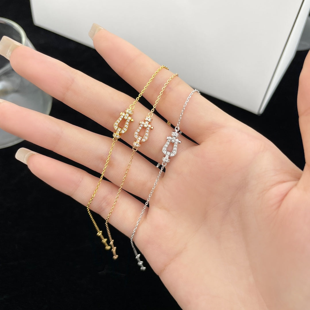 [Elara jewelsry ]FORCE 10 FULL DIAMOND BUCKLE CHAIN LINK MINI MODEL