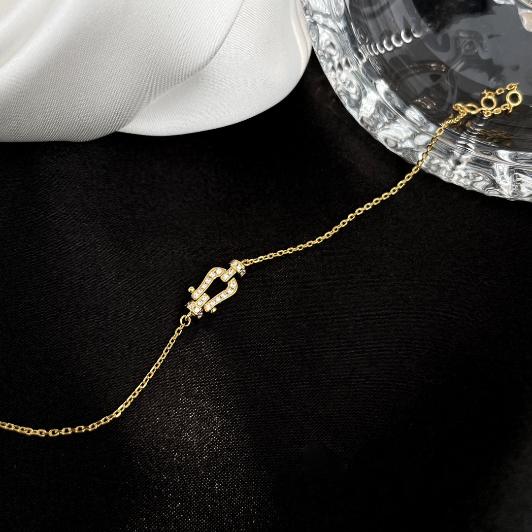 [Elara jewelsry ]FORCE 10 FULL DIAMOND BUCKLE CHAIN LINK MINI MODEL