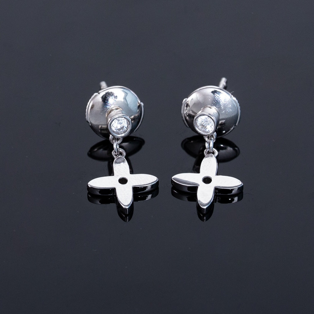 [Elara jewelsry ]VIDYLLE SILVER DIAMOND MINI DROP EARRINGS