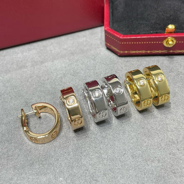 [Elara jewelsry ]LOVE 5.5MM 1 DIAMOND EARRINGS