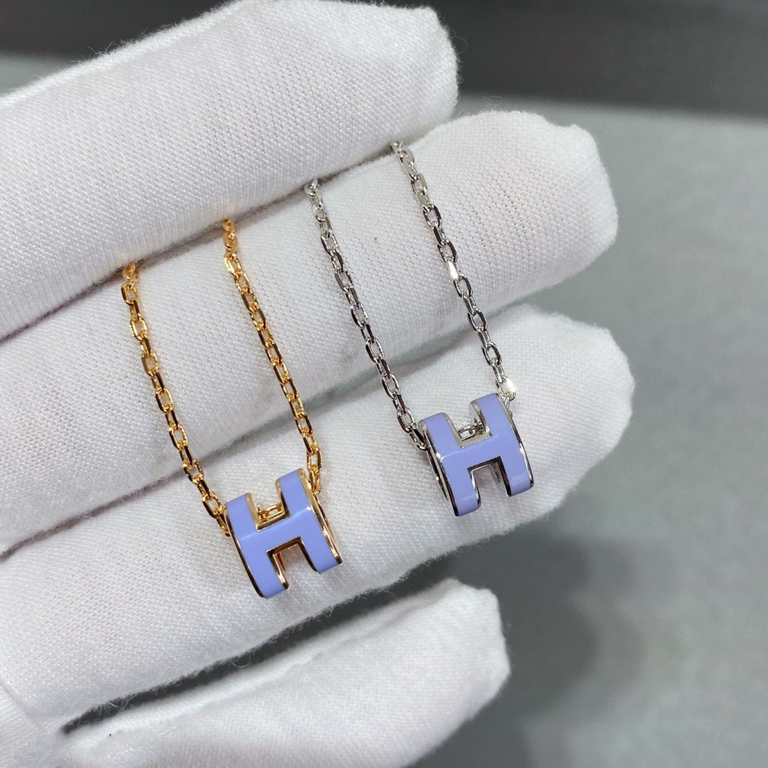 [Elara jewelsry ]MINI POP H NECKLACE